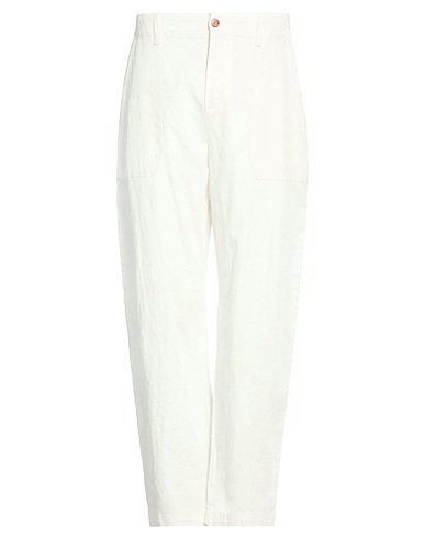 CIGALA'S Casual trouser White 43% Cotton, 32% Linen, 23% Tencel™, 2% Elastane