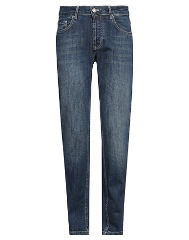 HAMAKI-HO Denim trousers Blue 79% Cotton, 20% Recycled cotton, 1% Elastane