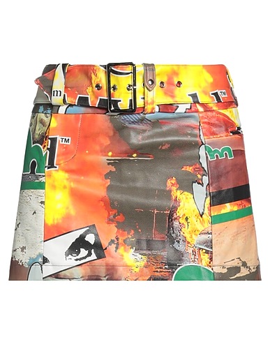 P.A.M. PERKS AND MINI Mini skirt Brown 55% Polyester, 45% Polyurethane
