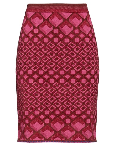 DIANE VON FURSTENBERG Mini skirt Brown 62% Viscose, 29% Nylon, 5% Polyester, 4% Metal