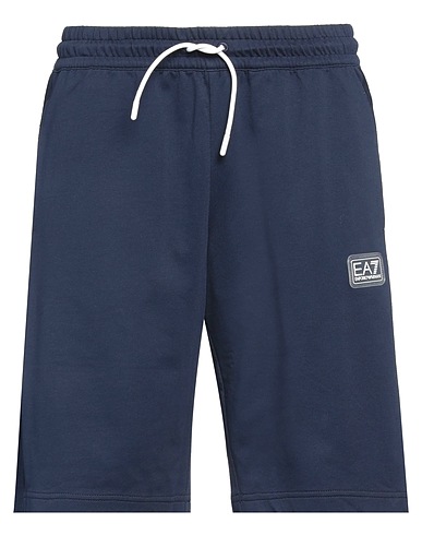 EA7 Shorts & Bermuda Navy blue 100% Cotton
