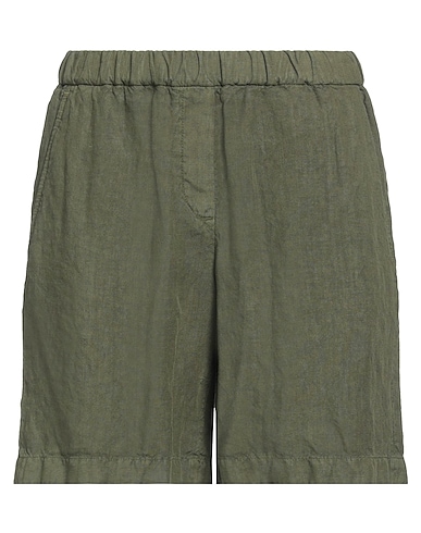 BOGLIOLI Shorts & Bermuda Military green 100% Linen