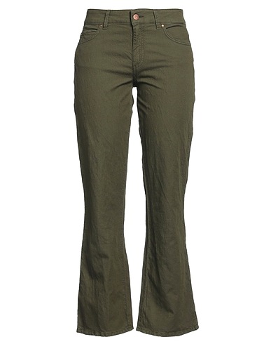CIGALA'S Casual trouser Military green 43% Cotton, 32% Linen, 23% Tencel™, 2% Elastane