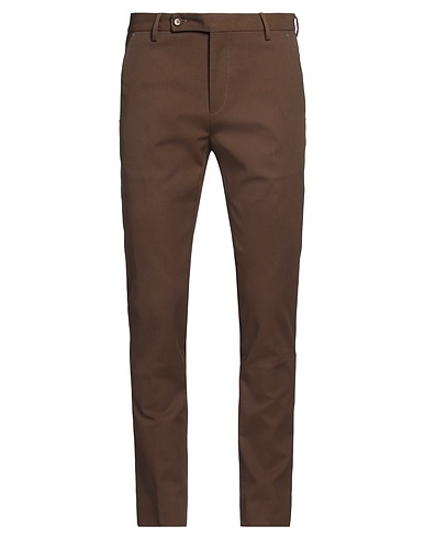 ENTRE AMIS Casual trouser Brown 57% Cotton, 40% Nylon, 3% Elastane