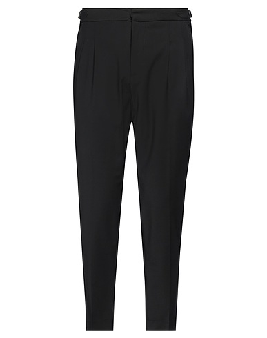 ENTRE AMIS Casual pants Black 52% Wool, 43% Polyester, 5% Elastane