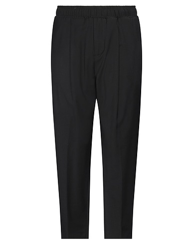 ENTRE AMIS Casual pants Black 52% Wool, 43% Polyester, 5% Elastane