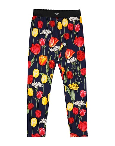 DOLCE&GABBANA Leggings Midnight blue 90% Cotton, 10% Elastane