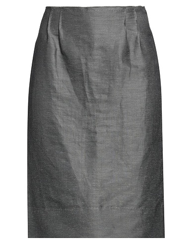 PHILOSOPHY di ALBERTA FERRETTI ミディ丈スカート 鉛色 リネン 78% / シルク 22%