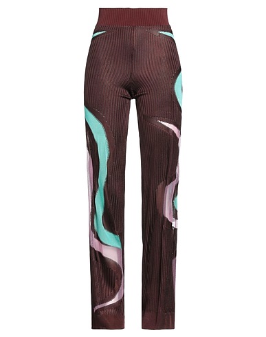 NADIA WIRE Casual trouser Chocolate brown 70% Viscose, 20% Polyester, 10% Lycra®