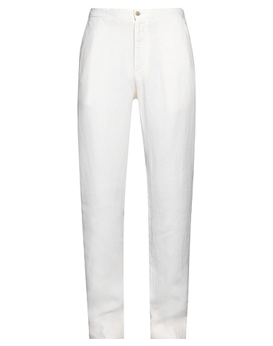 BOGLIOLI Hosen Elfenbein 100% Leinen