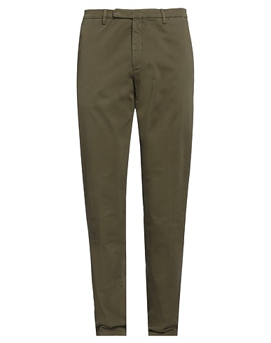BOGLIOLI Casual pants Military green 98% Cotton, 2% Elastane