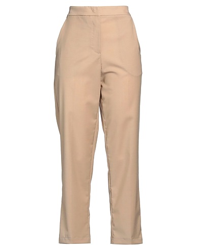MEIMEIJ Casual trouser Beige 54% Polyester, 44% Wool, 2% Elastane, Acetate