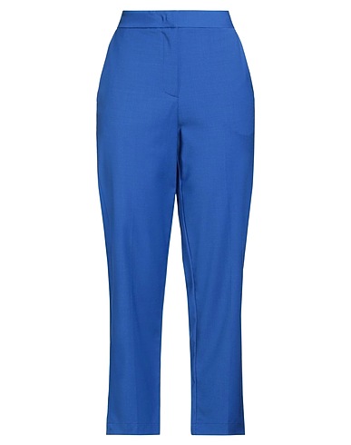 MEIMEIJ Casual trouser Bright blue 54% Polyester, 44% Wool, 2% Elastane, Acetate