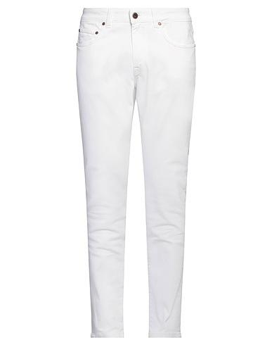 BOGLIOLI Denim trousers White 98% Cotton, 2% Elastane