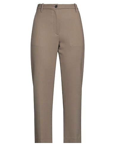 NINE IN THE MORNING Casual trouser Taupe 97% Virgin Wool, 3% Elastane