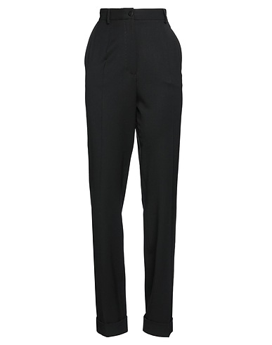 DOLCE&GABBANA Casual trouser Black 96% Virgin Wool, 4% Elastane