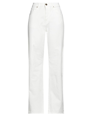 PINKO Bootcut Jeans DENIM White 93% Cotton, 5% Elastomultiester, 2% Elastane