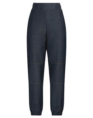 MAX MARA Casual trouser LEISURE Blue 57% Cotton, 32% Polyester, 11% Elastane