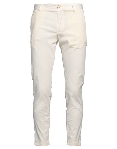AT.P.CO Casual pants Cream 62% Cotton, 34% Nylon, 4% Elastane