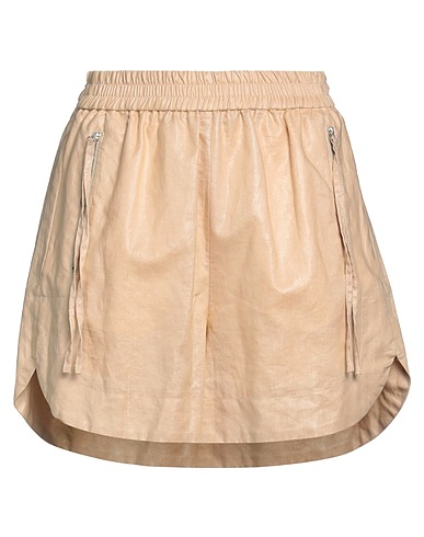 SEVENTY VENEZIA Shorts & Bermuda Sand 100% Ramie, Polyurethane, Polyester, Cotton