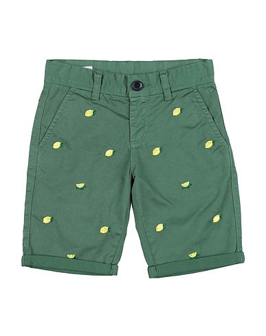 SUN 68 Shorts & Bermuda Military green 97% Cotton, 3% Elastane