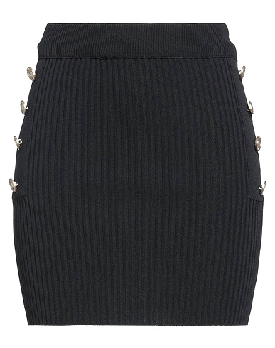 SOUVENIR Mini skirt Black 65% Viscose, 35% Polyamide