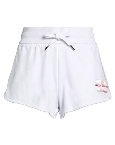 ARMANI EXCHANGE Shorts & Bermuda White 72% Cotton, 16% Polyester, 12% Elastomultiester, Elastane