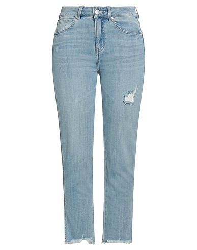 LIUREGALI Denim trousers Blue 89% Cotton, 11% Polyester