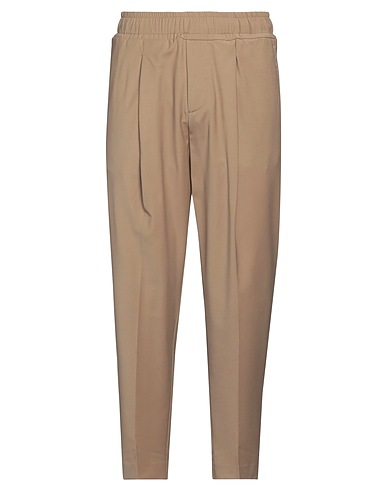 ENTRE AMIS Casual pants Khaki 52% Wool, 43% Polyester, 5% Elastane
