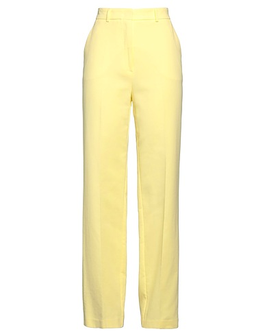 BEATRICE .B Casual trouser Pastel yellow 100% Cotton