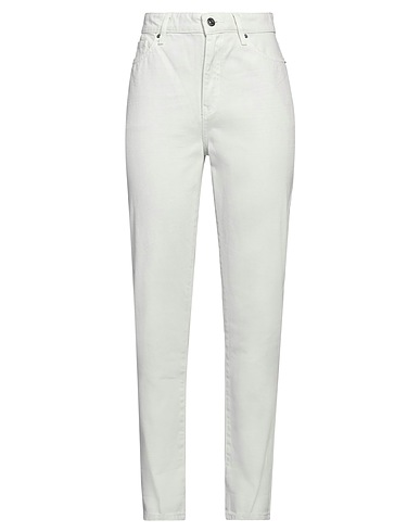 ARMANI EXCHANGE Denim trousers Ivory 100% Cotton