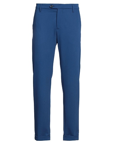 OFFICINA 36 Casual trouser Blue 71% Polyester, 23% Viscose, 6% Elastane