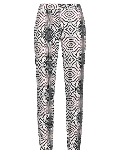 CAFèNOIR Casual trouser White 90% Polyester, 10% Elastane
