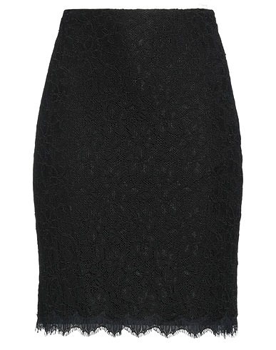DIANE VON FURSTENBERG ミニスカート ブラック レーヨン 75% / ナイロン 25%