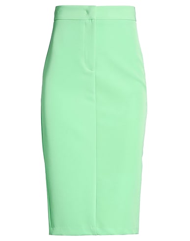 SILENCE LIMITED Midi skirt VERDE 95% Polyester, 5% Elastane