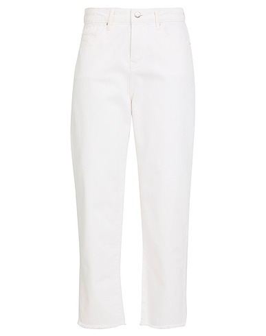 ARMANI EXCHANGE Denim trousers White 100% Cotton