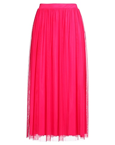 SISTE'S Long skirt Fuchsia 100% Polyester, Elastane