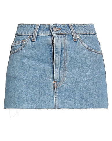 VICOLO Denim skirt Blue 100% Cotton