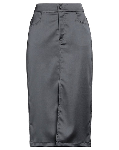 VICOLO Midi skirt Charcoal 97% Polyester, 3% Elastane