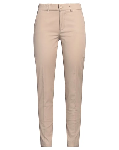 DANIELA DREI Casual trouser Beige 98% Cotton, 2% Elastane