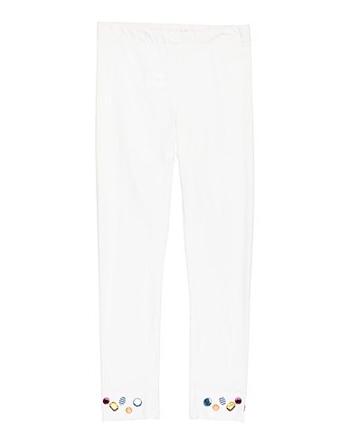 SIMONETTA Leggings White 94% Cotton, 6% Elastane