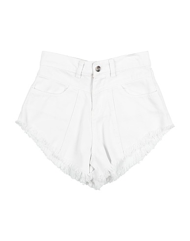HINNOMINATE Denim shorts White 100% Cotton