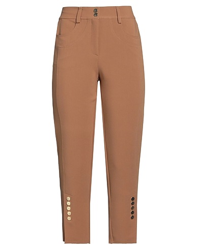 NENÈ Casual trouser Camel 72% Polyester, 26% Viscose, 2% Elastane