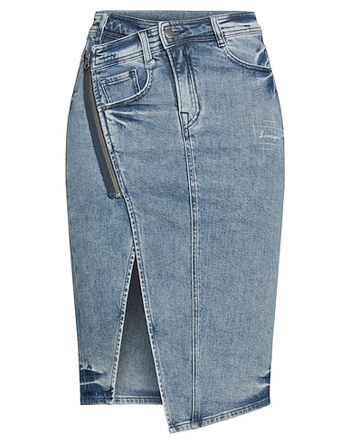 LIUREGALI Gonna jeans Blu 99% Cotone, 1% Elastan
