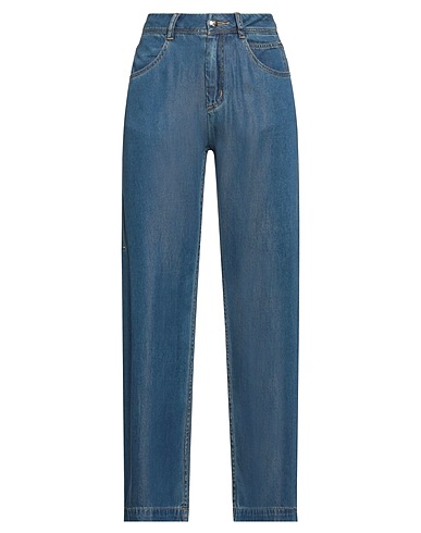 LIUREGALI Denim trousers Blue 89% Lyocell, 11% Acetate