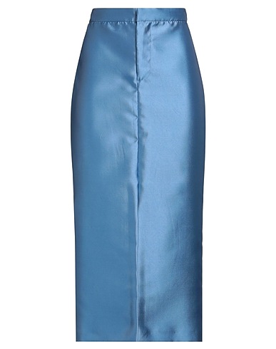 THE M.. Midi skirt Sky blue 100% Polyester