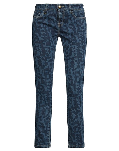 GRIFONI Denim trousers Blue 84% Cotton, 14% Elastomultiester, 2% Elastane