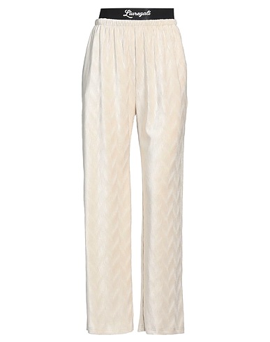 LIUREGALI Casual pants Cream 92% Polyester, 8% Elastane