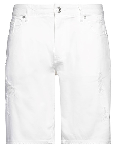 ARMANI EXCHANGE デニムショートパンツ ホワイト コットン 91% / エラストマルチエステル 7% / ポリウレタン 2%