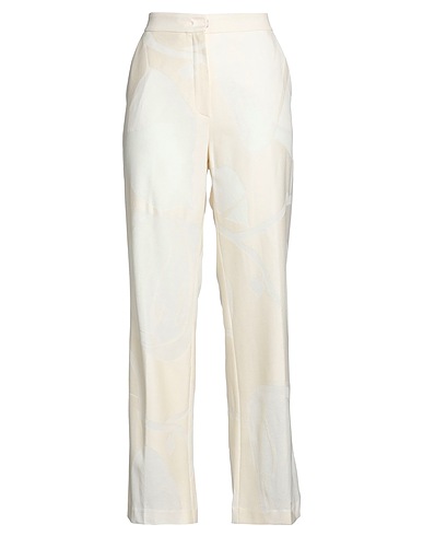 BEATRICE .B Casual trouser Ivory 75% Cotton, 25% Polyamide